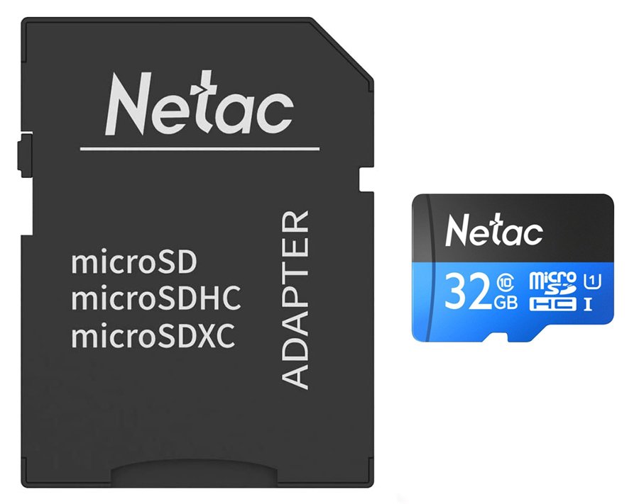 NETAC κάρτα μνήμης MicroSDHC P500 Standard, 32GB, 90MB/s, Class 10