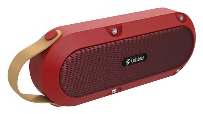 CELEBRAT φορητό ηχείο SP-5, 10W TWS, BT/3.5mm/USB/SD Card, κόκκινο