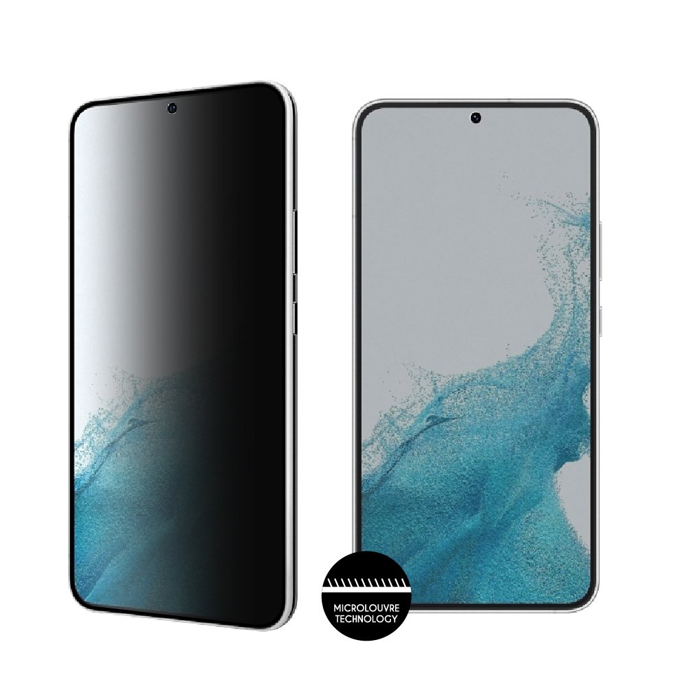 IDOL 1991 TEMPERED GLASS SAMSUNG S22 5G 6.1" 9H 0.25mm PRIVACY ANTISPY SEMI CURVED FULL GLUE BLACK