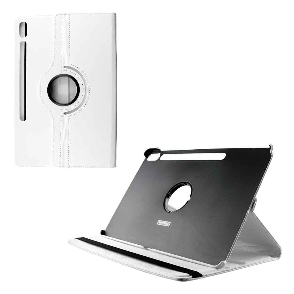 VOLTE-TEL ΘΗΚΗ SAMSUNG S7 FE 5G T730 12.4" LEATHER BOOK ROTATING STAND WHITE