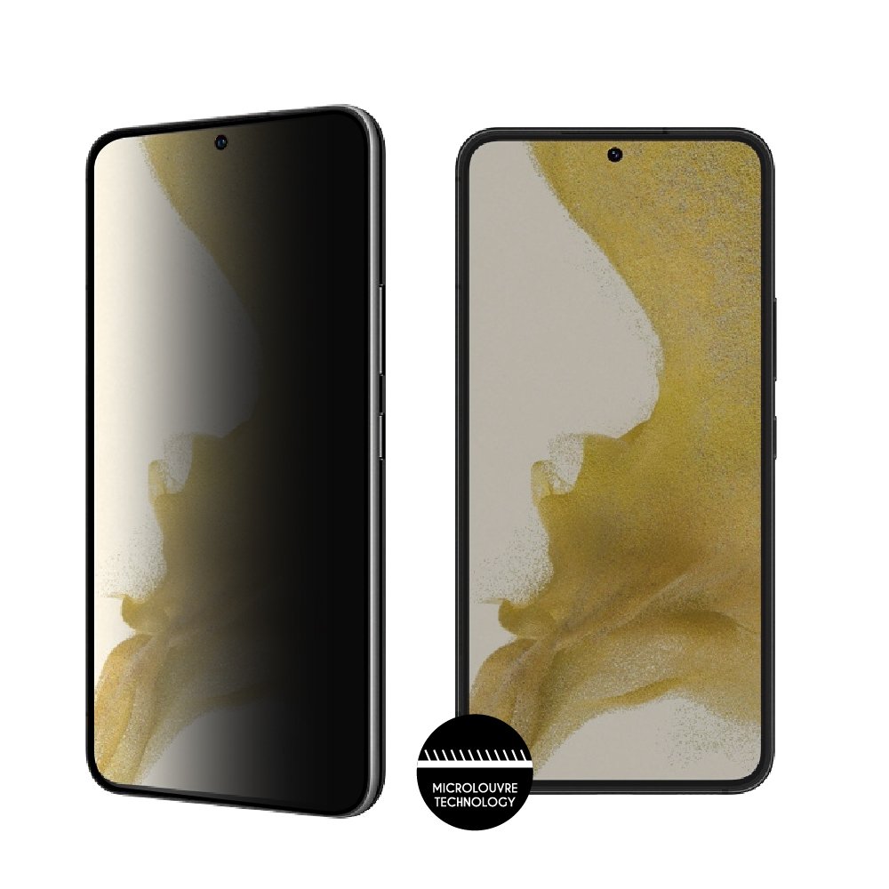 IDOL 1991 TEMPERED GLASS SAMSUNG S22 PLUS 5G 6.6" 9H 0.25mm PRIVACY ANTISPY SEMI CURVED FULL GLUE BLACK