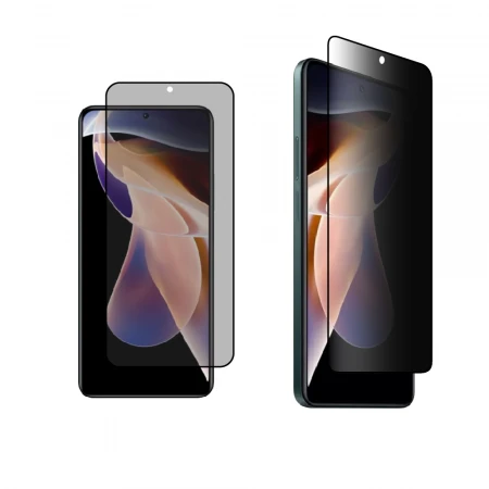 IDOL 1991 TEMPERED GLASS XIAOMI REDMI NOTE 11 PRO/PRO PLUS 6.67" 9H 0.25mm PREMIUM PRIVACY ANTISPY SEMI CURVED FULL GLUE BLACK