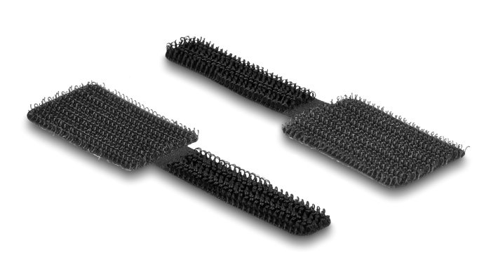 DELOCK δεματικά καλωδίων τύπου Velcro 19582, 9 x 2.4cm, μαύρο, 10τμχ