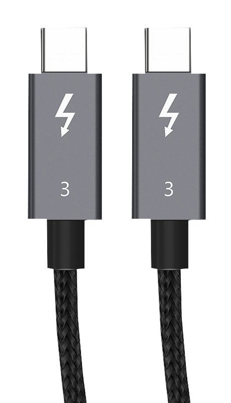 CABLETIME καλώδιο USB-C CT-C160 Thunderbolt3, 100W 40Gbps, 5K, 1m, μαύρο