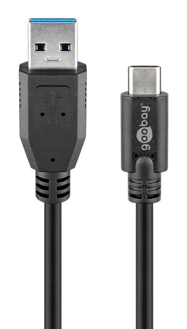 GOOBAY καλώδιο USB σε USB-C 67890, 15W, 5Gbps, 1m, μαύρο