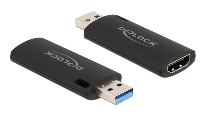 DELOCK video capture 88307, HDMI/USB σύνδεση, 4K/30Hz, μαύρο