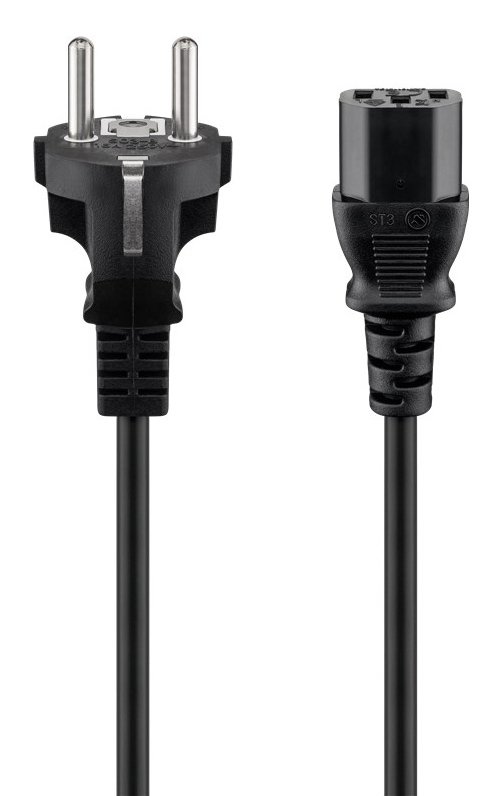 GOOBAY καλώδιο τροφοδοσίας 96037, 1mm², 5m, μαύρο