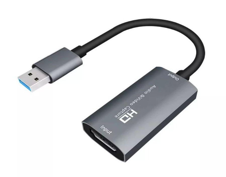 CABLETIME video capture Z29, HDMI/USB σύνδεση, 4K, γκρι