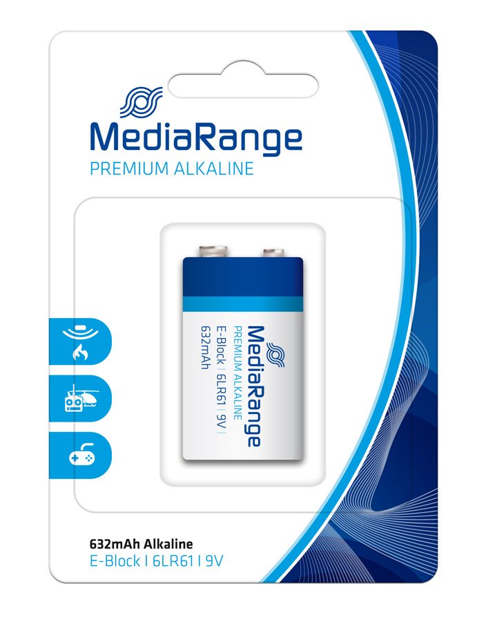 MEDIARANGE Premium αλκαλική μπαταρία E-block 6LR61, 9V, 1τμχ