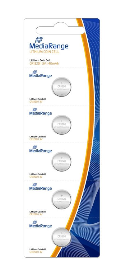 MEDIARANGE μπαταρίες λιθίου CR1220, 3V, 5τμχ