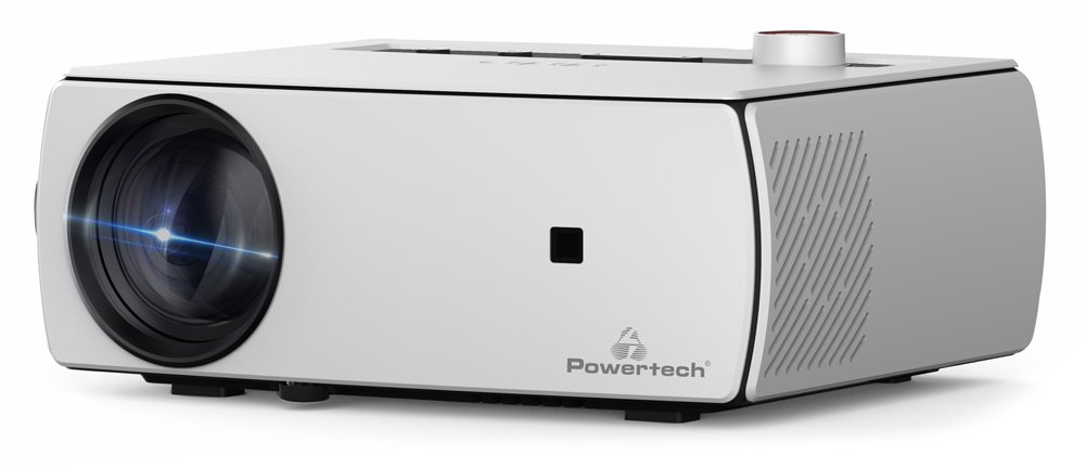POWERTECH LED βιντεοπροβολέας PT-983, 1080p, Dolby Audio, WiFi, λευκός