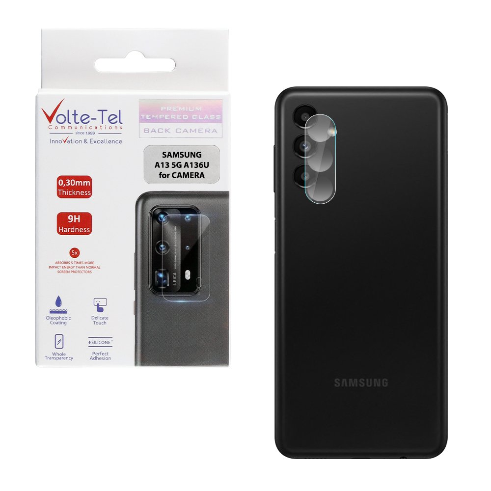 VOLTE-TEL TEMPERED GLASS SAMSUNG A13 5G A136U 6.5" 9H 0.60mm FOR CAMERA