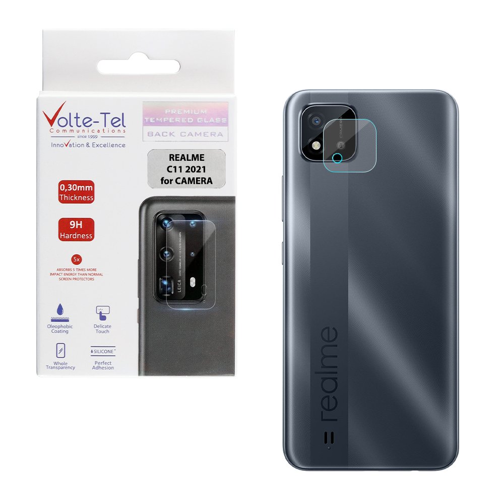 VOLTE-TEL TEMPERED GLASS REALME C11 2021 6.52" 9H 0.30mm FOR CAMERA
