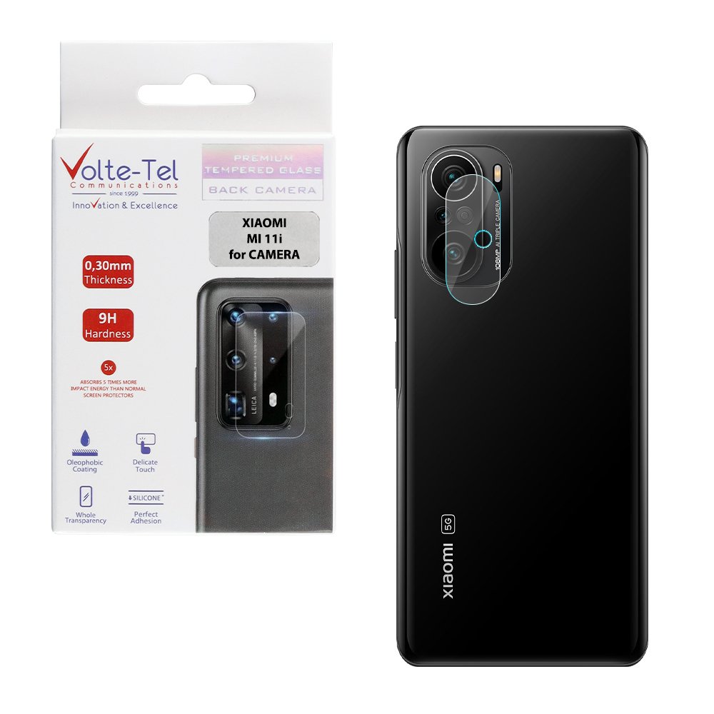 VOLTE-TEL TEMPERED GLASS XIAOMI MI 11i 6.67" 9H 0.30mm FOR CAMERA