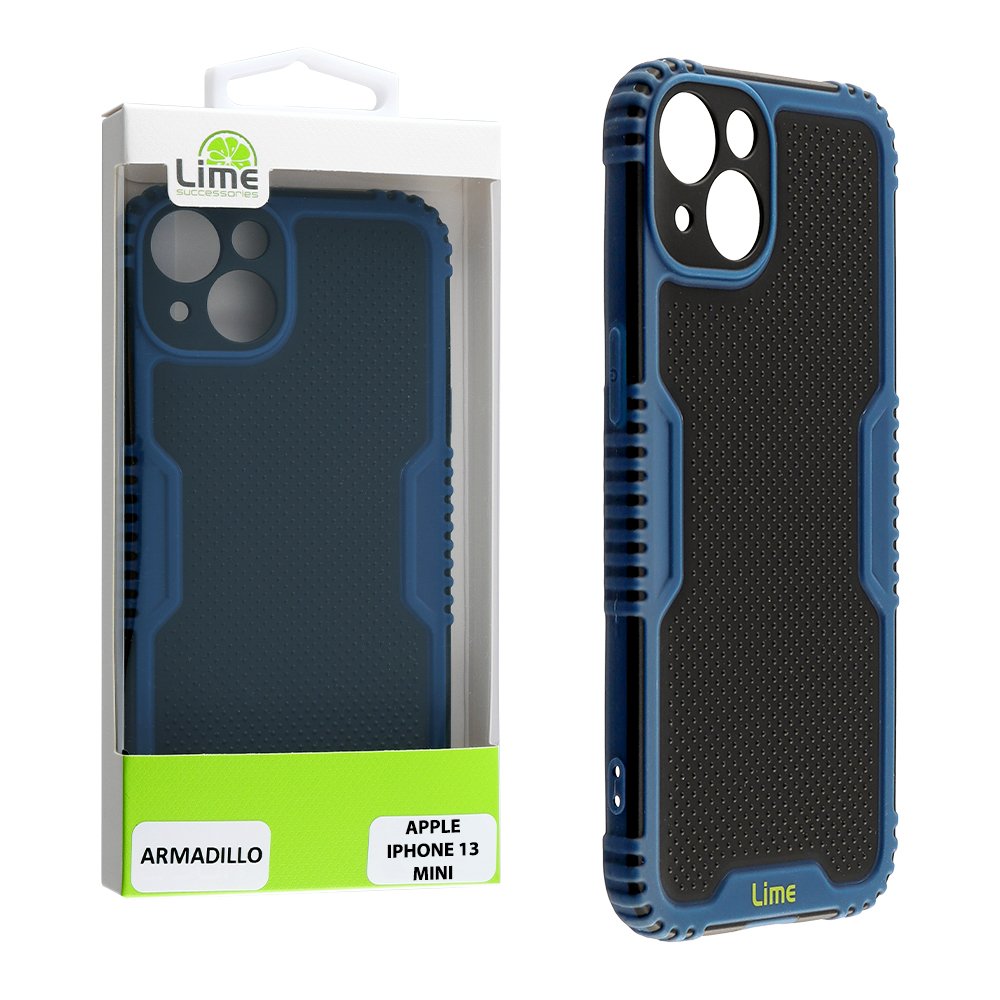 LIME ΘΗΚΗ IPHONE 13 MINI 5.4" ARMADILLO FULL CAMERA PROTECTION BLUE