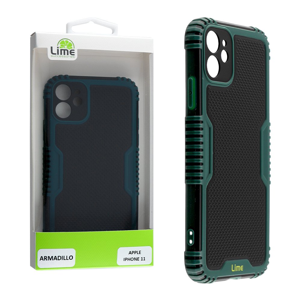 LIME ΘΗΚΗ IPHONE 11 6.1" ARMADILLO FULL CAMERA PROTECTION GREEN