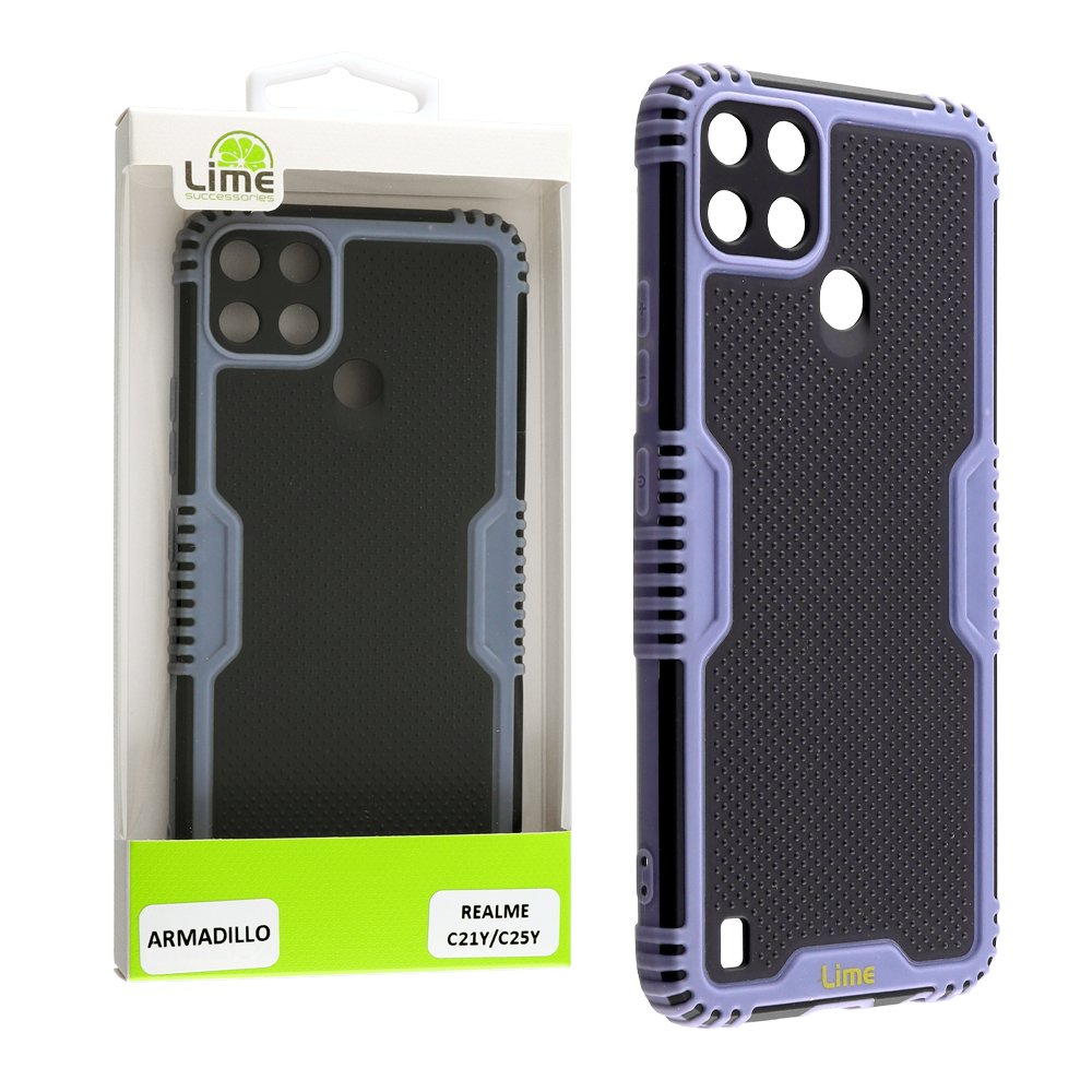 LIME ΘΗΚΗ REALME C21Y/C25Y 6.5" ARMADILLO FULL CAMERA PROTECTION AIR FORCE BLUE