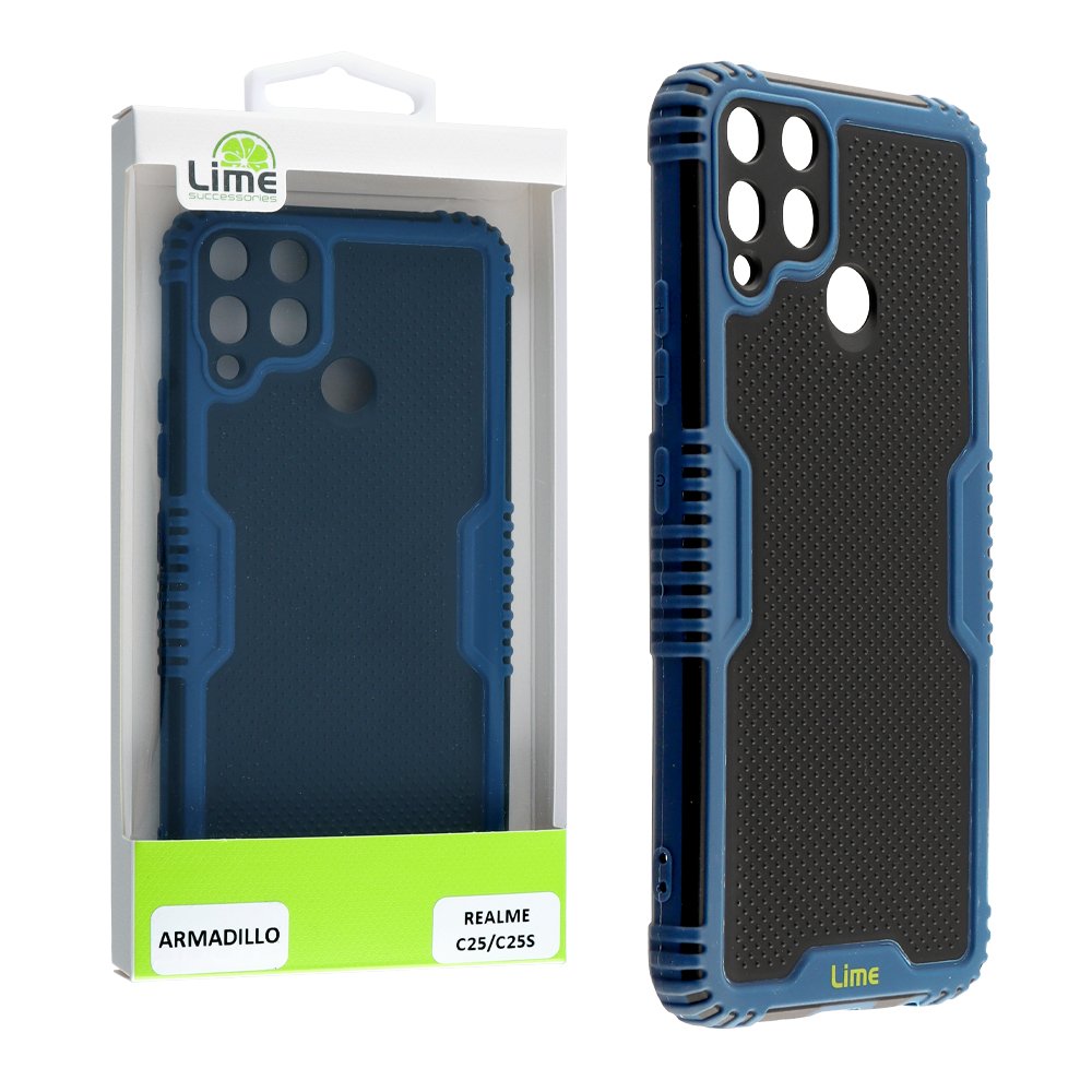 LIME ΘΗΚΗ REALME C25/C25s 6.5" ARMADILLO FULL CAMERA PROTECTION BLUE