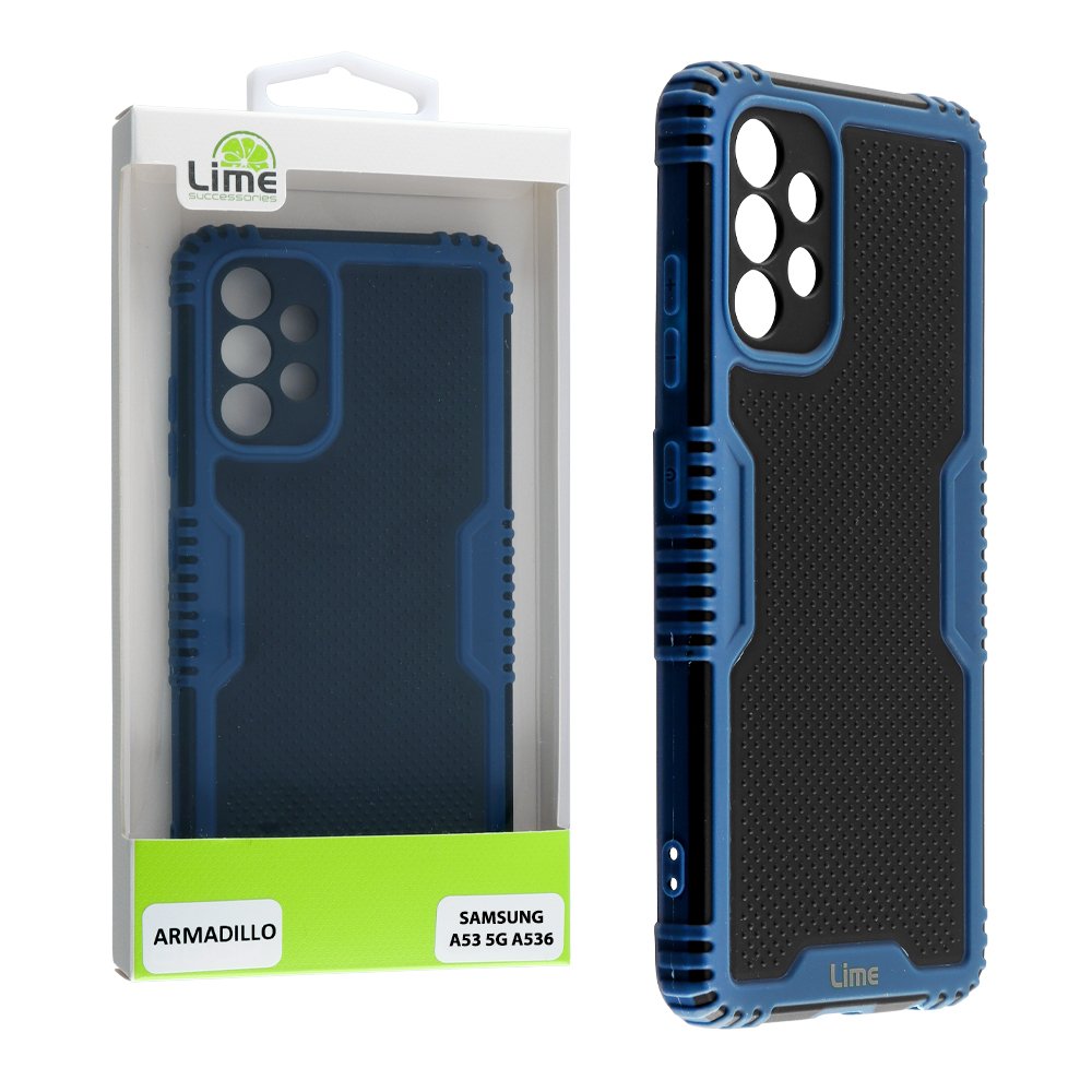 LIME ΘΗΚΗ SAMSUNG A53 5G A536 6.5" ARMADILLO FULL CAMERA PROTECTION BLUE