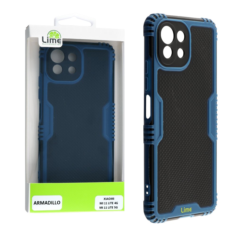 LIME ΘΗΚΗ XIAOMI MI 11 LITE 4G/MI 11 LITE 5G 6.55" ARMADILLO FULL CAMERA PROTECTION BLUE
