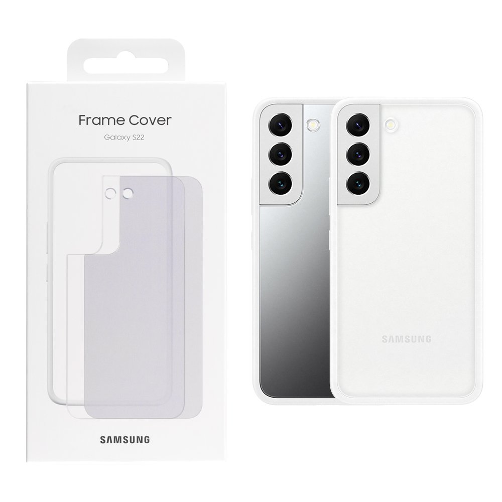 ΘΗΚΗ SAMSUNG S22 5G S901 FRAME COVER EF-MS901CWEGWW WHITE PACKING OR