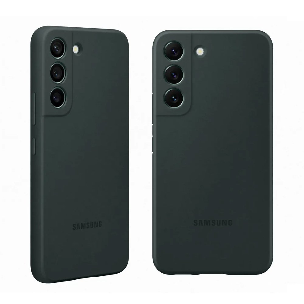 ΘΗΚΗ SAMSUNG S22 5G S901 SILICONE COVER EF-PS901TGEGWW DARK GREEN PACKING OR