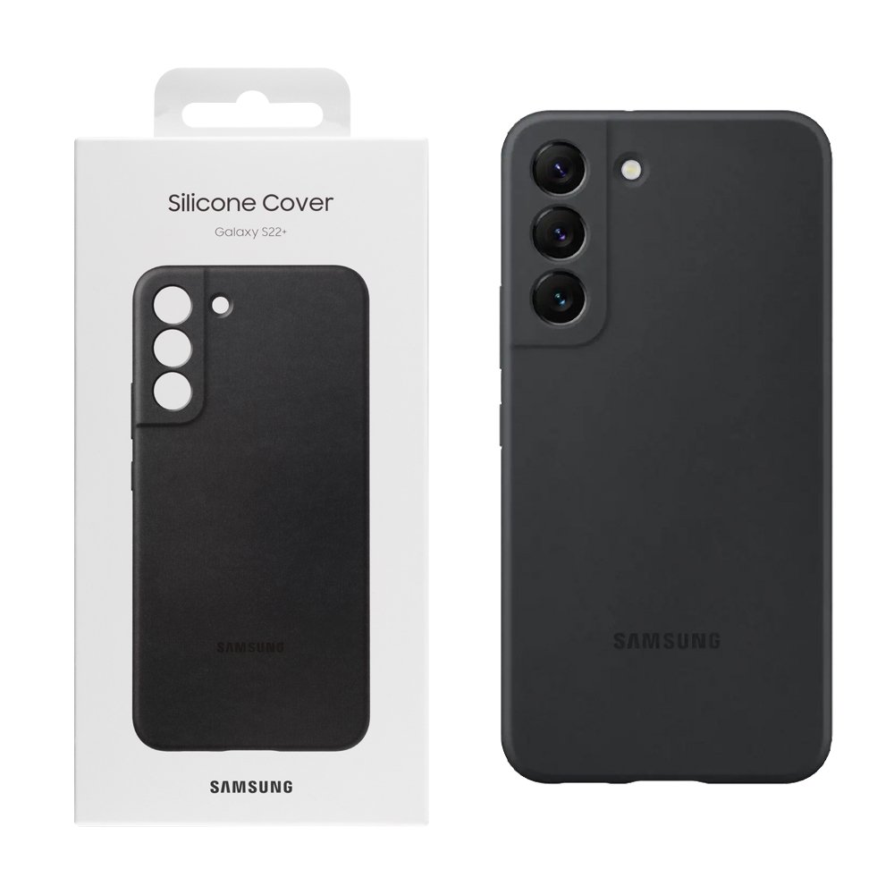 ΘΗΚΗ SAMSUNG S22 PLUS 5G S906 SILICONE COVER EF-PS906TBEGWW BLACK PACKING OR