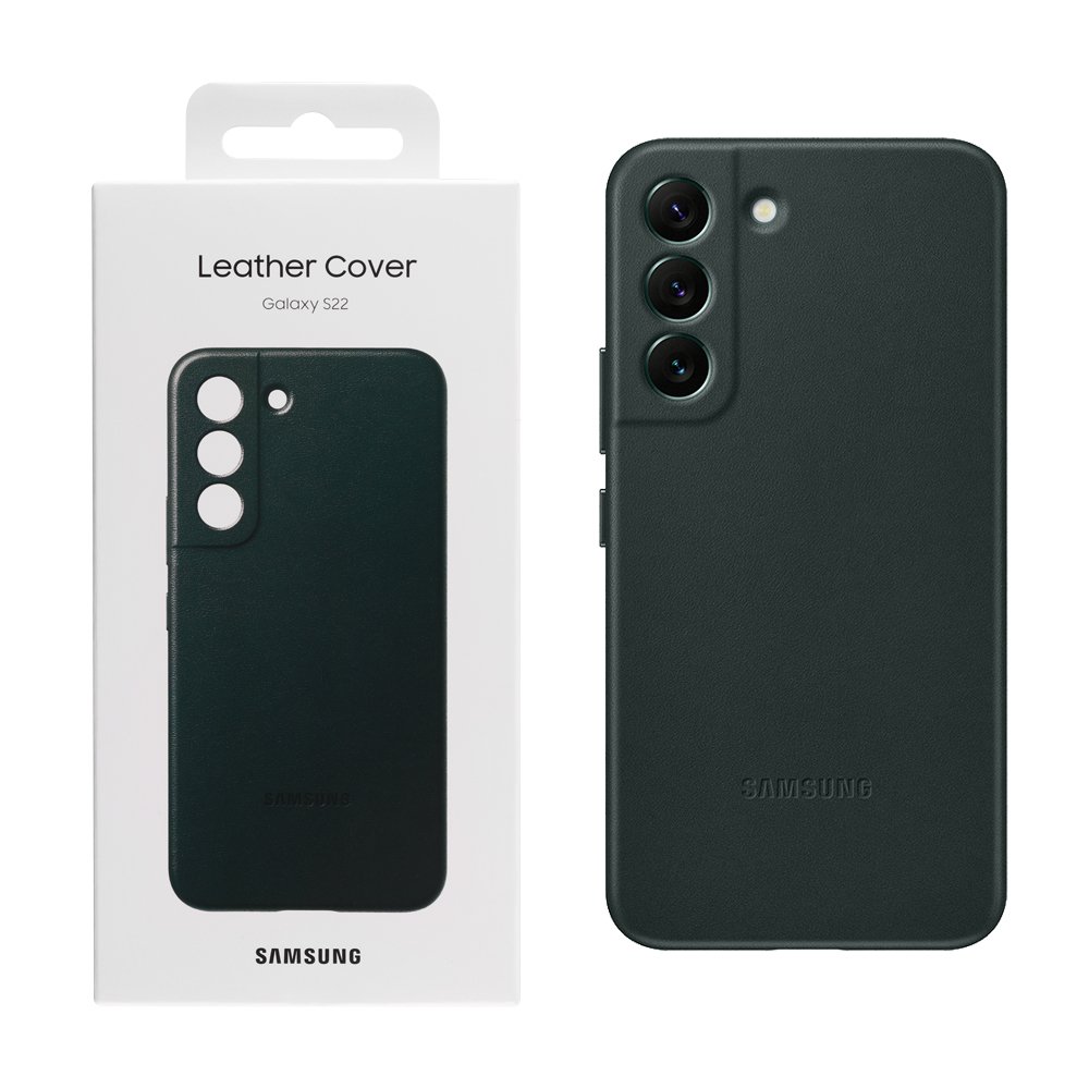 ΘΗΚΗ SAMSUNG S22 5G S901 LEATHER COVER EF-VS901LGEGWW GREEN PACKING OR