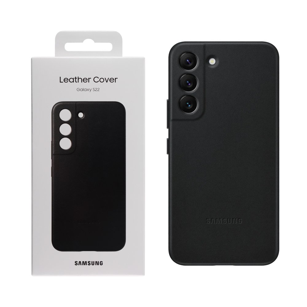 ΘΗΚΗ SAMSUNG S22 5G S901 LEATHER COVER EF-VS901LBEGWW BLACK PACKING OR