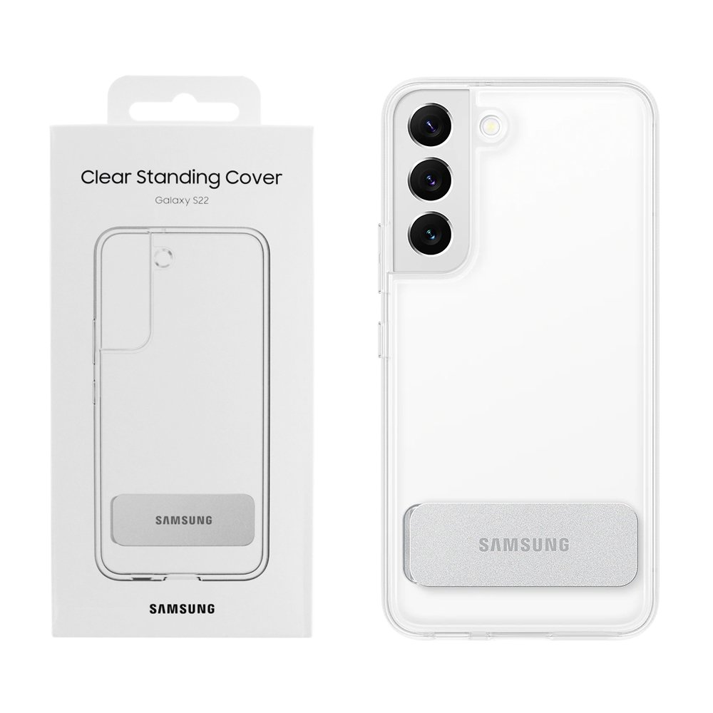 ΘΗΚΗ SAMSUNG S22 5G S901 CLEAR COVER STANDING EF-JS901CTEGWW ΔΙΑΦΑΝΗ PACKING OR