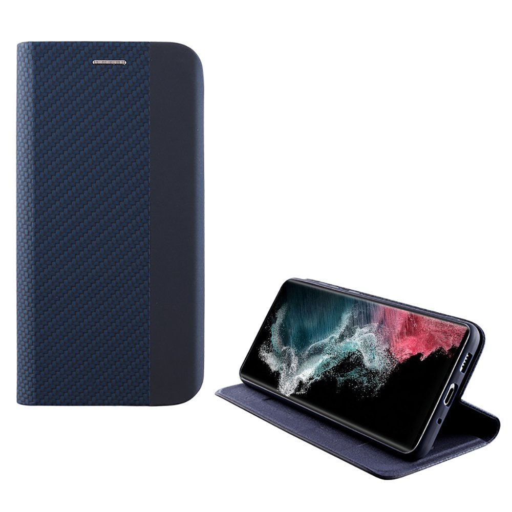 IDOL 1991 ΘΗΚΗ SAMSUNG S22 ULTRA 5G S908 6.8" ELITE ANTI-RFID BOOK STAND BLUE