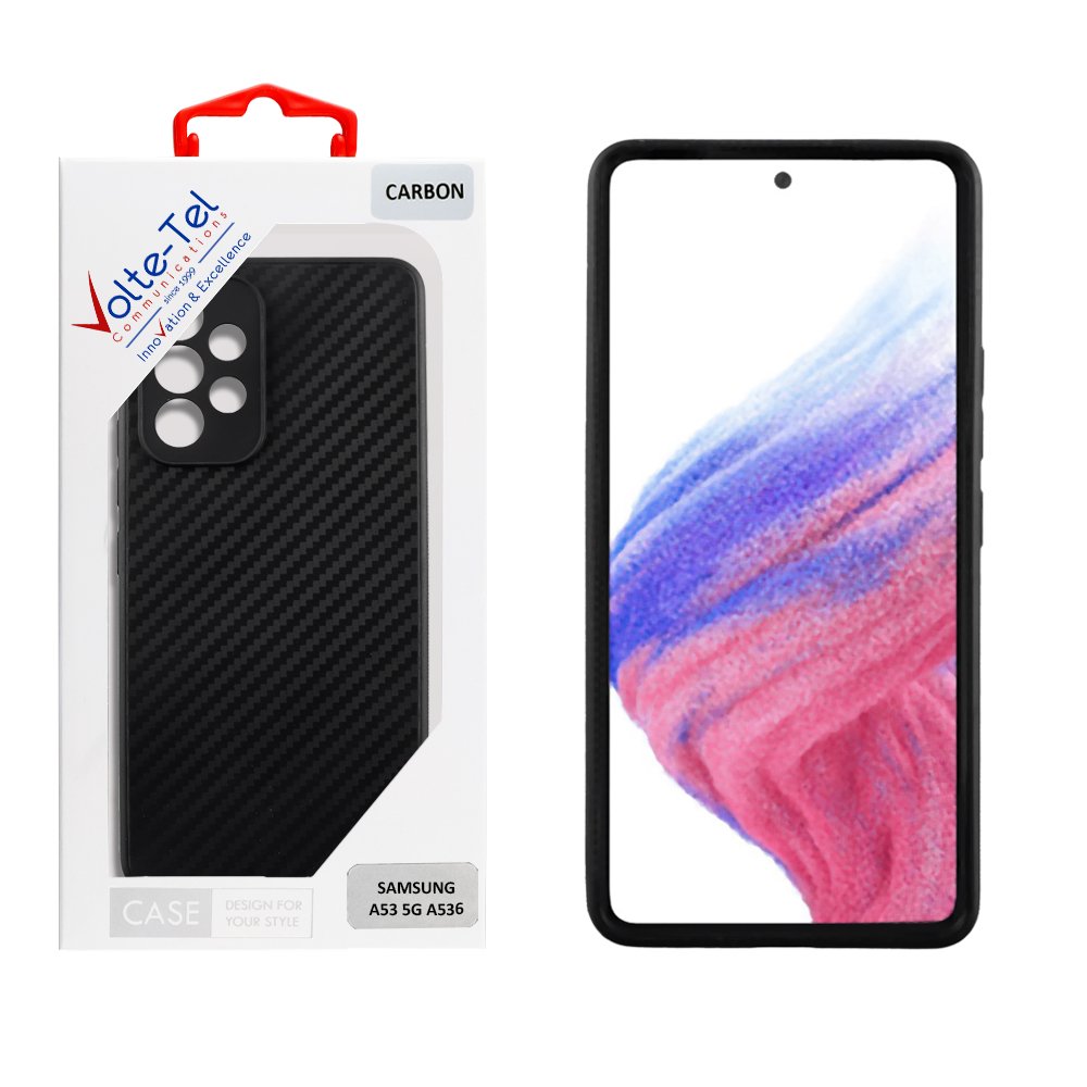 VOLTE-TEL ΘΗΚΗ SAMSUNG A53 5G A536 6.5" CARBON CAMERA PROTECTIVE BLACK