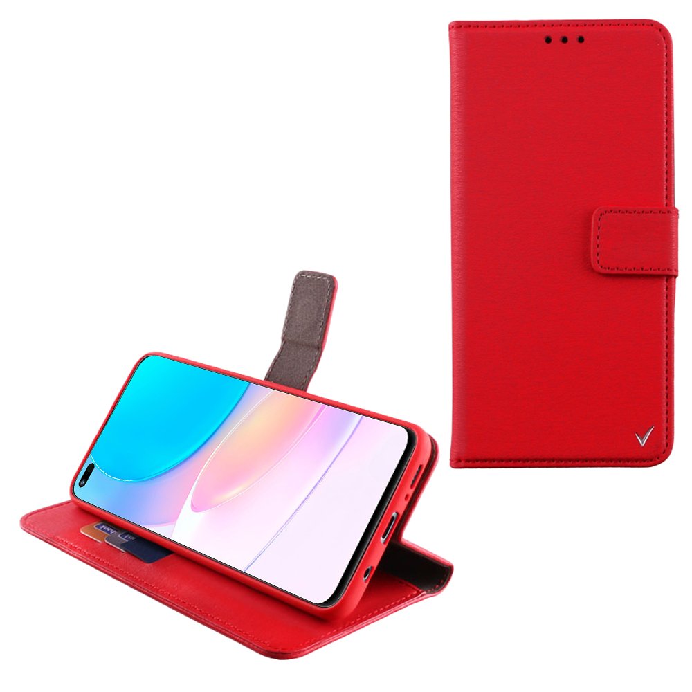 VOLTE-TEL ΘΗΚΗ HUAWEI NOVA 8i 6.67" ALLURE MAGNET BOOK STAND CLIP RED