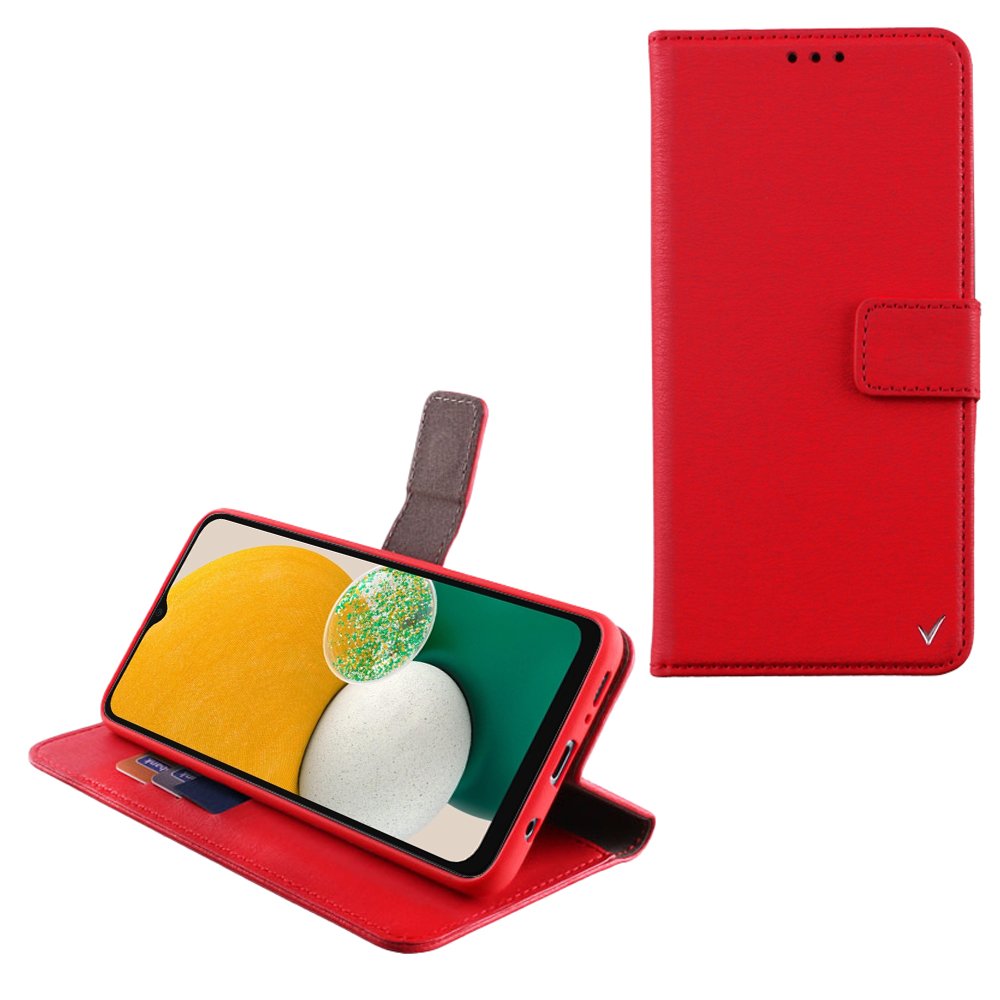 VOLTE-TEL ΘΗΚΗ SAMSUNG A04s A047/A13 5G A136U 6.5" ALLURE MAGNET BOOK STAND CLIP RED