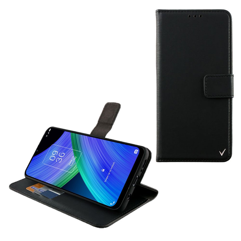 VOLTE-TEL ΘΗΚΗ TCL 20R 5G 6.52" ALLURE MAGNET BOOK STAND CLIP BLACK