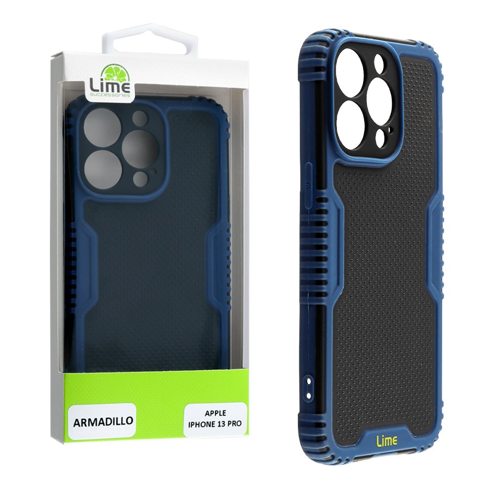 LIME ΘΗΚΗ IPHONE 13 PRO 6.1" ARMADILLO FULL CAMERA PROTECTION BLUE