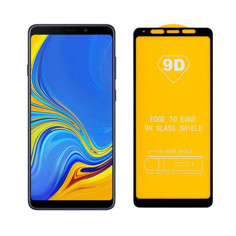 IDOL 1991 TEMPERED GLASS SAMSUNG A9 2018 A920 6.3" 9H 0.25mm 9D FULL GLUE SPECIAL FULL COVER BLACK