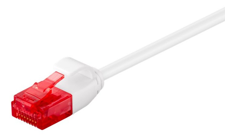 GOOBAY καλώδιο δικτύου 93695, CAT 6 U/UTP, slim, copper, 5m, λευκό