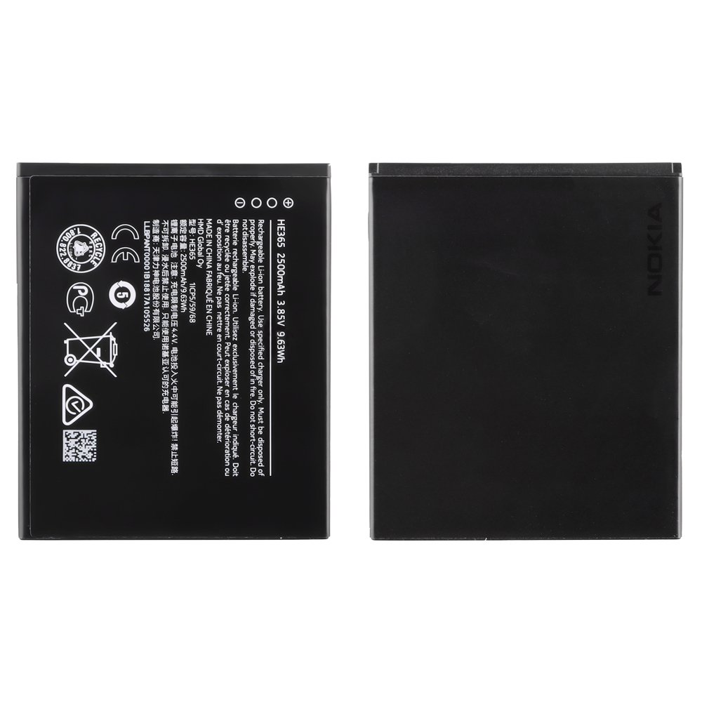 ΜΠΑΤΑΡΙΑ NOKIA HE365 NOKIA 1 PLUS/9 PUREVIEW 2500mAh Li-Polymer BULK 3P OR