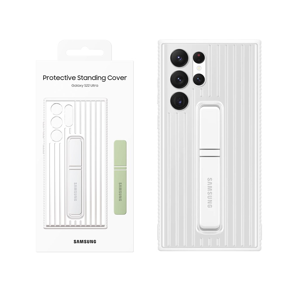 ΘΗΚΗ SAMSUNG S22 ULTRA 5G S908 PROTECTIVE STANDING COVER EF-RS908CWEGWW WHITE PACKING OR