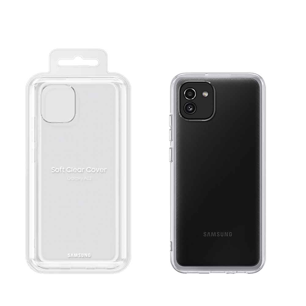ΘΗΚΗ SAMSUNG A03 A035 6.5" SOFT CLEAR COVER EF-QA036TTEGEU TRANSPARENT PACKING OR
