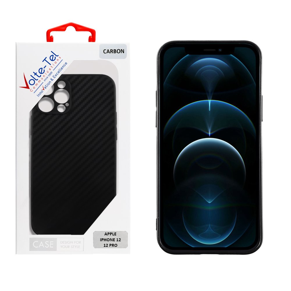 VOLTE-TEL ΘΗΚΗ IPHONE 12 PRO 6.1" CARBON CAMERA PROTECTIVE BLACK