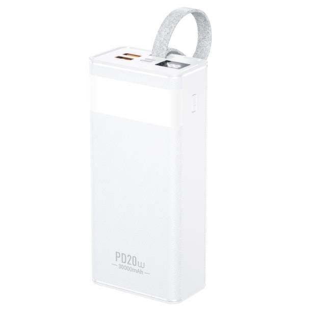 Power Bank WK 30000mAh PD20W+QC3.0 22.5W White WP-221