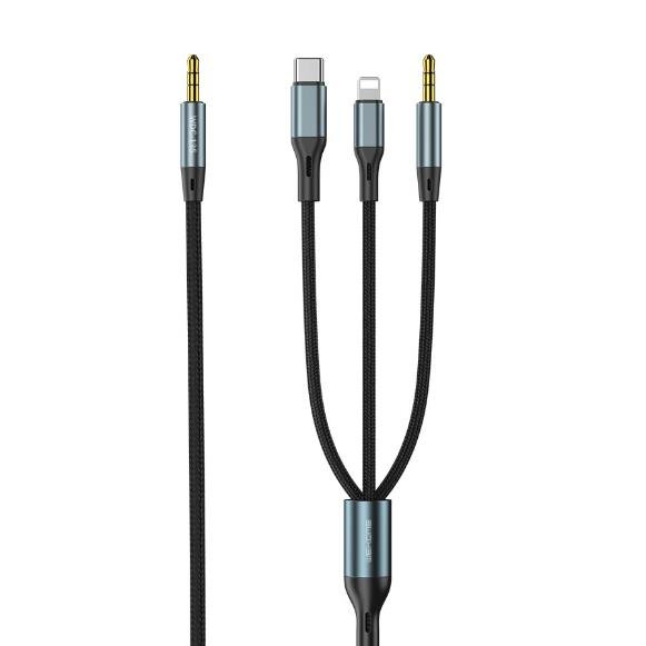 Cable WK 3.5 to 3.5/i6/TYPE-C WDC-135 Black