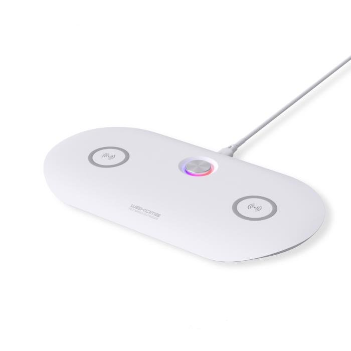Charger Wireless WK 2 x Seater WP-U90 10W White