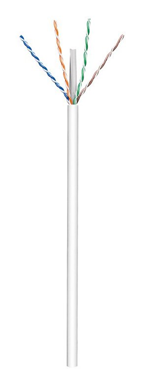 GOOBAY καλώδιο δικτύου 94220, CAT 6 U/UTP, CCA, 305m, λευκό