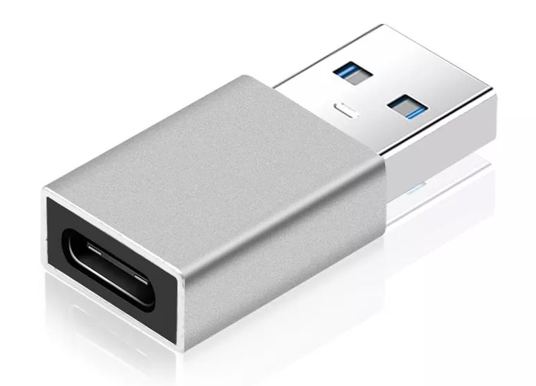 POWERTECH αντάπτορας USB 3.0 σε USB-C PTH-063, 5Gbps, ασημί