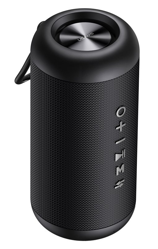 USAMS φορητό ηχείο YX008, 10W, Bluetooth/3.5mm, 1800mAh, IPX6, μαύρο