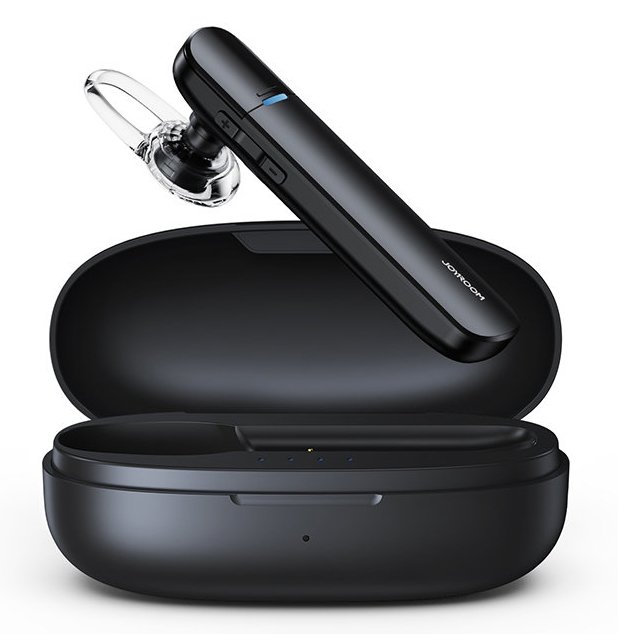 JOYROOM Bluetooth μονό earphone JR-B01S με θήκη φόρτισης, 400mAh, μαύρο