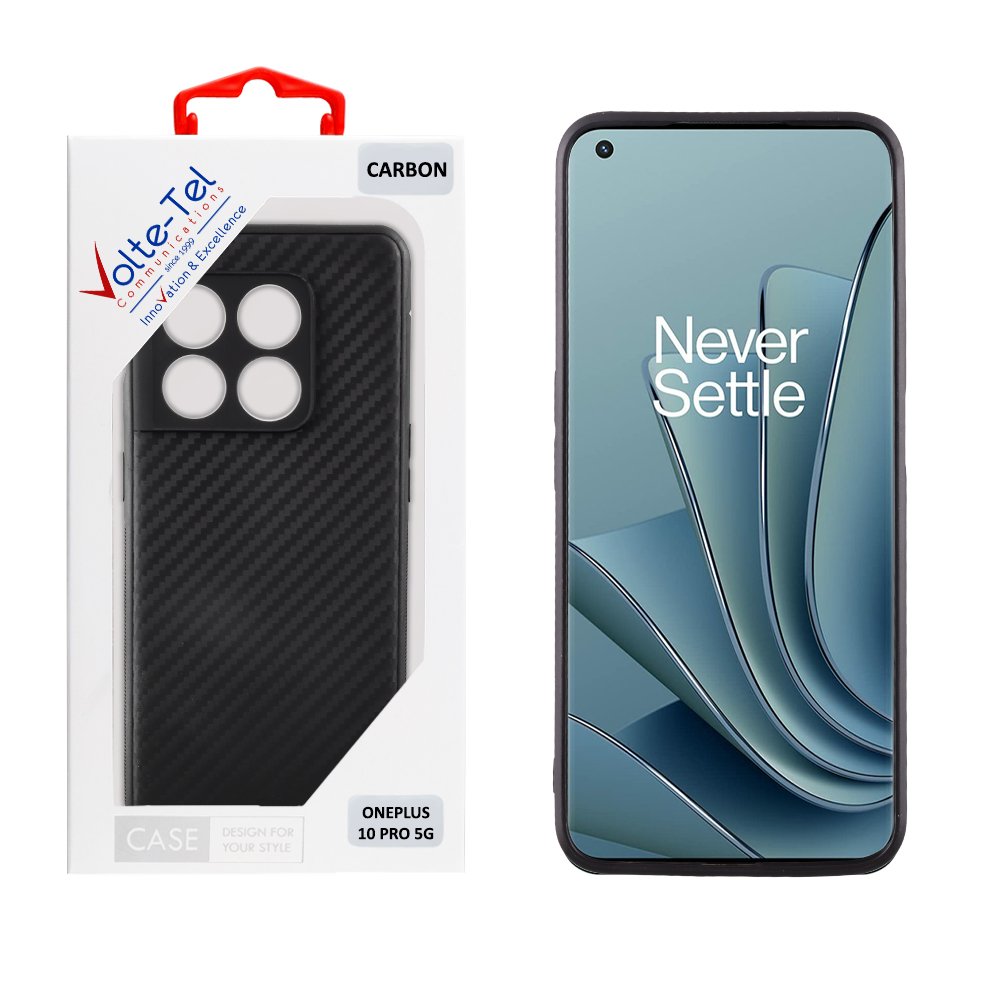 VOLTE-TEL ΘΗΚΗ ONEPLUS 10 PRO 5G 6.7" CARBON CAMERA PROTECTIVE BLACK